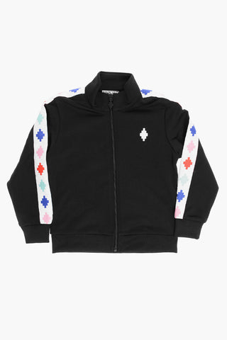 Track Sweatshirt with Contrast Side Bands