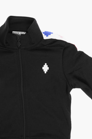Track Sweatshirt with Contrast Side Bands