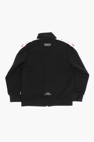 Track Sweatshirt with Contrast Side Bands