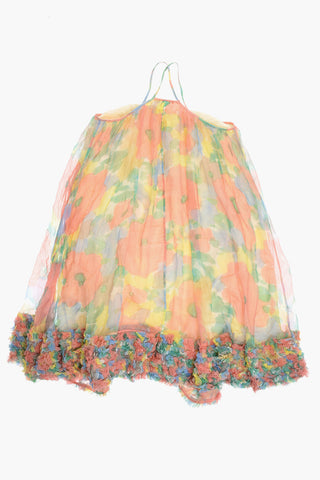 Silk Dress with Cross Straps