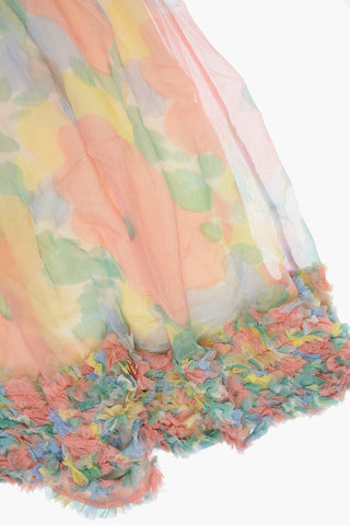 Silk Dress with Cross Straps