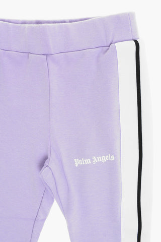 Cotton Track Pants with Contrast Side Bands
