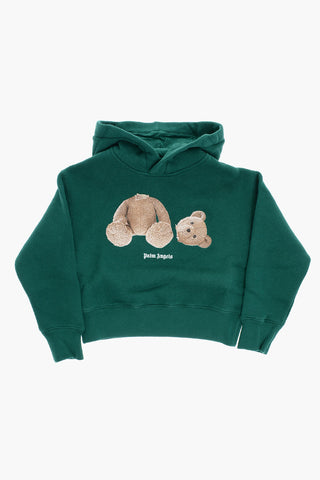 Teddy Bear Printed Cotton Hoodie