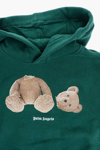 Teddy Bear Printed Cotton Hoodie