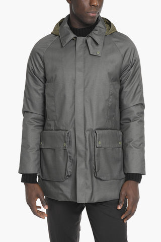 Multipocket Padded Coat with Removable Hood