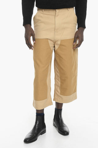 Belt Loops Color Block Crago Pants
