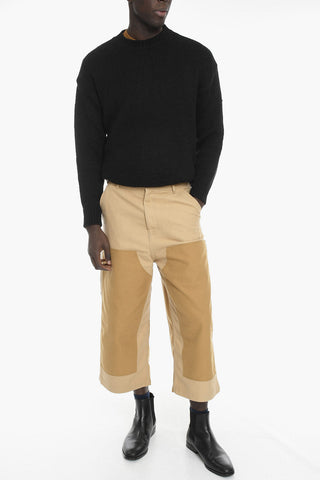 Belt Loops Color Block Crago Pants
