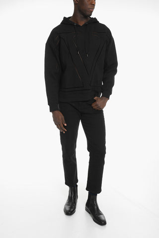 See Through Mesh Logo Hoodie