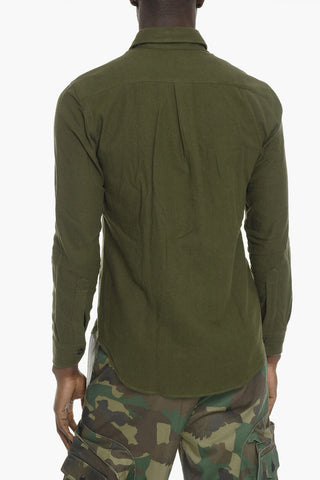 Cotton Blend Shirt with Double Breast Pocket