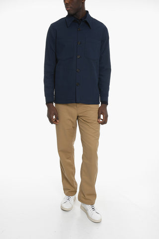 Double Breast Pockets Twill FOLLI Overshirt