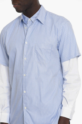 SHIRT Camicia Doppia a Righe Awning con Taschino