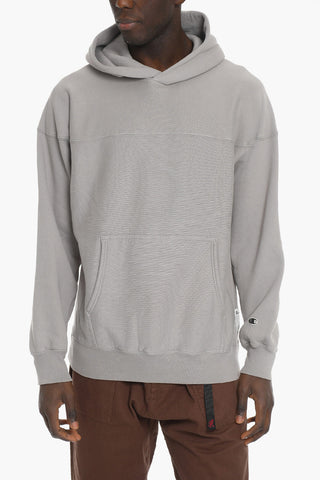 Felpa Hoodie Monocromo in Misto Cotone Ecologico