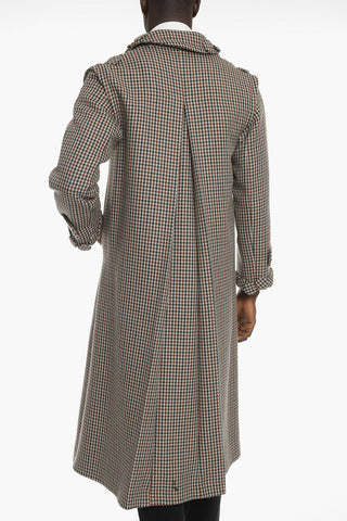 SILVER BELLS Wool Loose-fit Coat with Brooche Detailing