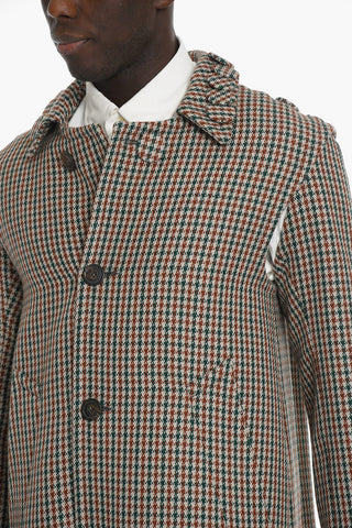 SILVER BELLS Wool Loose-fit Coat with Brooche Detailing