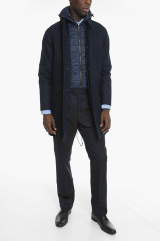 Cappotto con Gilet Imbottito Rimovibile