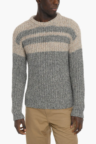 Maglia Girocollo ZENO Melange in Misto Lana Vergine