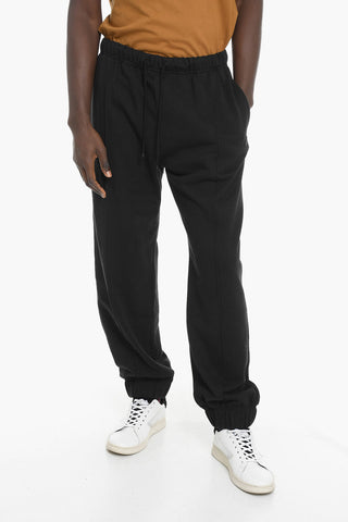 ALICIA KEYS Brushed Cotton Joggers with Front Pleat