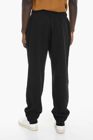 ALICIA KEYS Brushed Cotton Joggers with Front Pleat