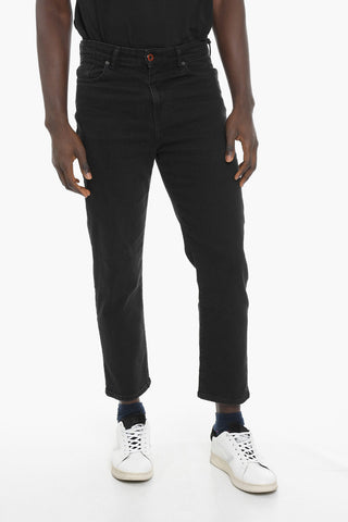 Stretch Denim Jeans with Paint Splatter Detail 18cm