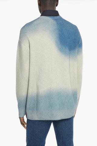 Cardigan Effetto Sfumato con Scollo a V