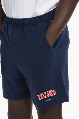 Drawstring Waist Solid Color Cotton Shorts