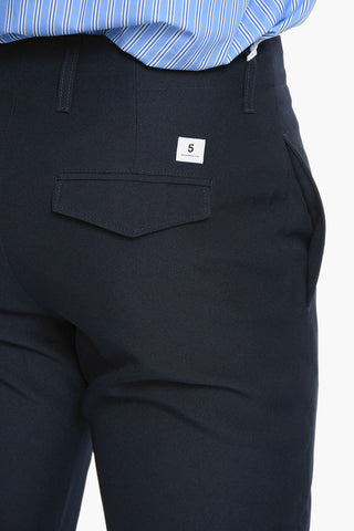 Flap pockets Regular Waist Straight Pants