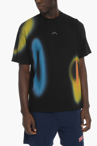 Crew Neck HYPERGRAPHIC T-shirt with Abstract Print