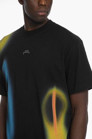 Crew Neck HYPERGRAPHIC T-shirt with Abstract Print