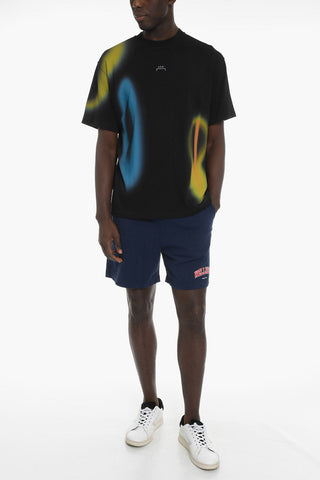 Crew Neck HYPERGRAPHIC T-shirt with Abstract Print