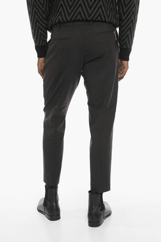 Slim Fit Twill Virgin Wool Pants