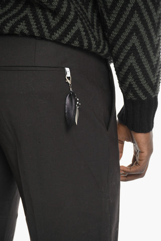 Slim Fit Twill Virgin Wool Pants