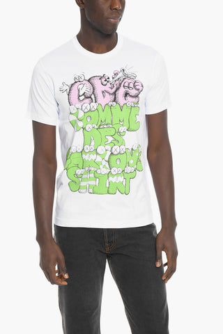 SHIRT Printed Cotton KAWS Crew-Neck T-shirt