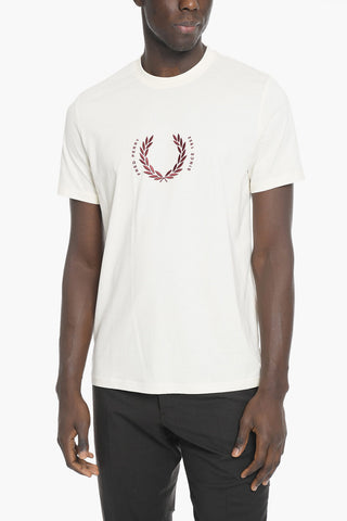 Logo Embroidered Crew-neck T-Shirt