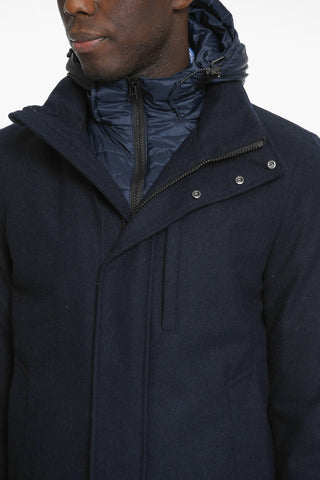 Giubbotto in Lana Tech con Bomber Interno Rimovibile
