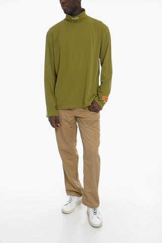 Lightweight Solid Color Turtleneck Sweater