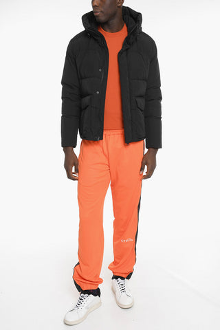 Hooded Down Jacket with Flap Pockets