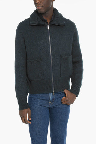 Patch Pockets Zipped LEO Sweater