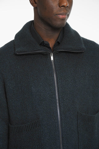 Patch Pockets Zipped LEO Sweater