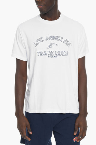 T-shirt Girocollo in Cotone con Stampa