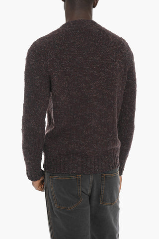 Pullover Cardigan in Lana Merino Bouclé