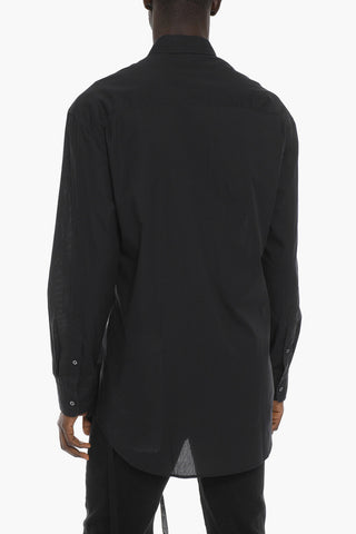 Jacquard MARK Cotton Shirt with Breast-pocket