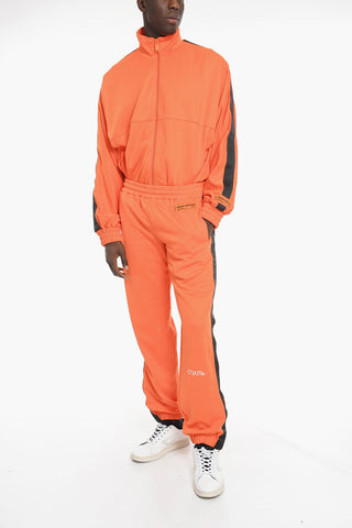 Side Logoed Band Cotton Blend Track Sweatpants