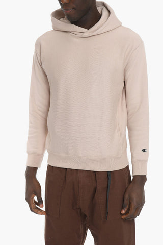 Ecological Cotton Blend Monochrome Hoodie