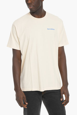 Printed Back Cotton Crew-Neck T-shirt