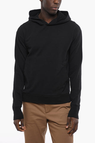 Solid Color Hoodie with Maxi Patch Pocket