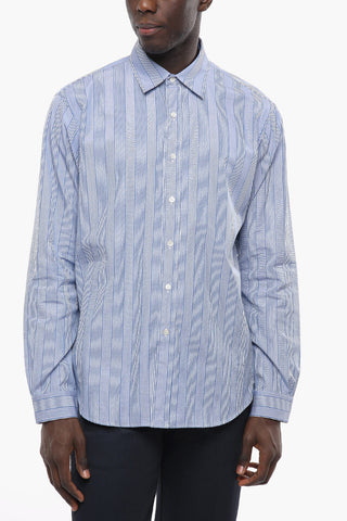 MM1 Standard Collar Balanced Stripe Cotton Shirt