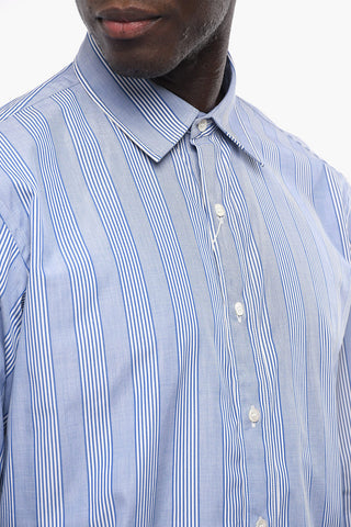MM1 Standard Collar Balanced Stripe Cotton Shirt