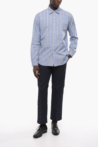 MM1 Standard Collar Balanced Stripe Cotton Shirt
