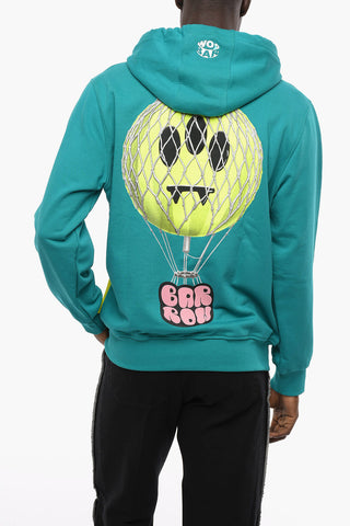 Printed Brushed Cotton Hoodie