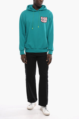 Printed Brushed Cotton Hoodie